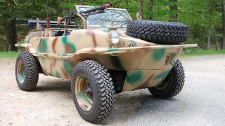 Illustration for article titled Go for a Schwim with this vintage military Volkswagen